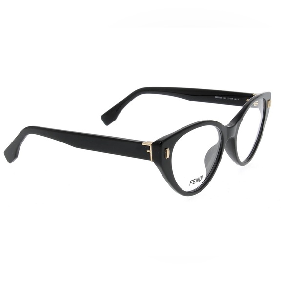 💯 - Authentic New Fendi Demo Cat Eye Ladies Eyeglasses FE50020I 001 53. - Picture 3 of 14